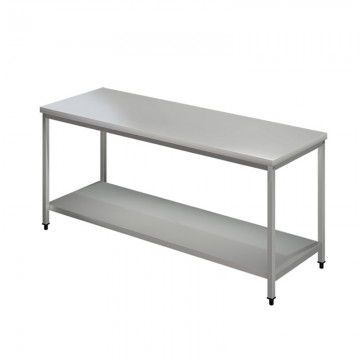 Τραπέζι/πάγκος εργασίας απλός inox  , Διαστάσεις 80x70x85cm