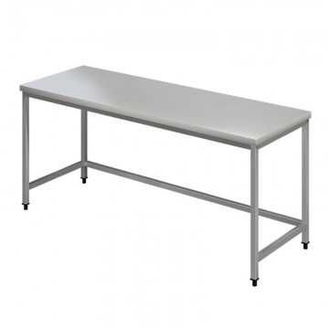 Τραπέζι/πάγκος εργασίας inox 18/10 χωρίς πάτο , Διαστάσεις 140x70x86cm