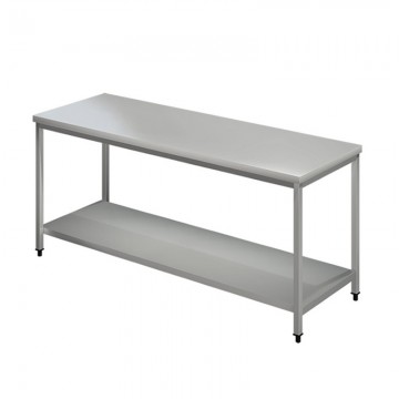 Τραπέζι/Πάγκος Εργασίας Απλός Inox , Διαστάσεις 100x70x85cm