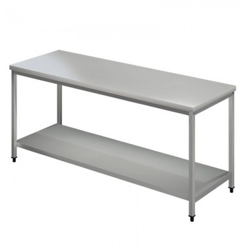 Τραπέζι/Πάγκος Εργασίας Απλός Inox , Διαστάσεις 180x70x85cm