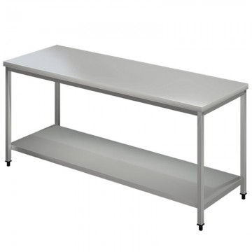 Τραπέζι/Πάγκος Εργασίας Απλός Inox , Διαστάσεις 260x70x85cm