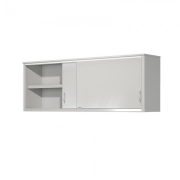 Επαγγελματική Ποτηριέρα Inox Με Συρόμενες Ανοξείδωτες Πόρτες , Διαστάσεις:60x40x70cm