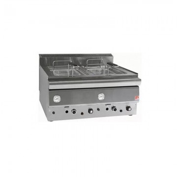 Φριτέζα αερίου 8+8 λίτρων με δύο κάδους FR 260 PANARITIS Διαστάσεις:72x63x34cm