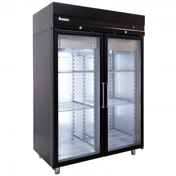 Ψυγείo Θάλαμος Συντήρησης σε μαύρο χρώμα με 2 γυάλινες πόρτες 1440x905x2100 Inomak CEPB2144/GL