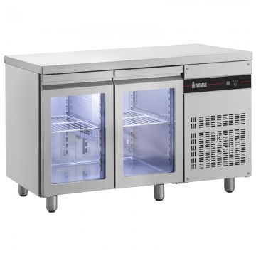 Ψυγείο πάγκος συντήρησης με 2 γυάλινες πόρτες Prunus INOMAK 1342x700x873mm PNRP99/GL
