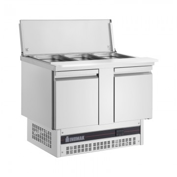 Ψυγείο πάγκος συντήρησης με μηχάνημα βάσης και πτυσσόμενο καπάκι 1080x700x900mm