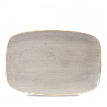 Churchill Πιατέλα Ρηχή Ορθογώνια Πορσελάνης 35,5εκ Stonecast Peppercorn Grey