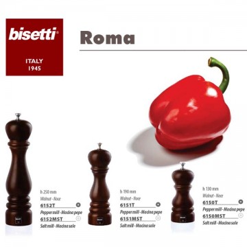 ΜΥΛΟΣ ΞΥΛΙΝΟΣ ΑΛΑΤΙΟΥ ΚΑΡΥΔΙΑ ΥΨΟΣ 25εκ BISETTI ROMA