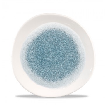 Churchill Πιάτο Ρηχό Ασύμμετρο Πορσελάνης 21εκ Studio Prints Raku Topaz Blue