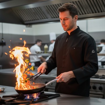 Σακάκι Σεφ Μαύρο