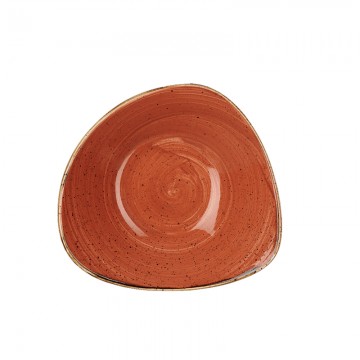 Churchill Μπωλ Τρίγωνο Πορσελάνης 15,3εκ Stonecast Spiced Orange - σετ 10 τεμαχίων