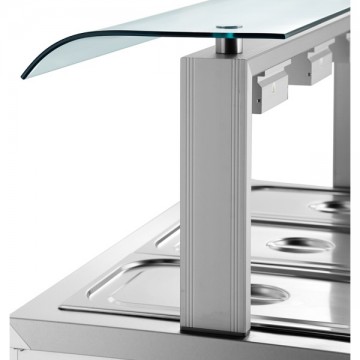 ΜΠΑΙΝ ΜΑΡΙ ΕΠΙΔΑΠΕΔΙΟ SNEEZE GUARD 180x70x131εκ INOMAK MVV718