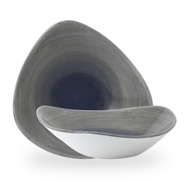 Μπωλ Τρίγωνο Πορσελάνης Churchill 23,5εκ Stonecast Aqueous Fjord - σετ 6 τεμαχίων