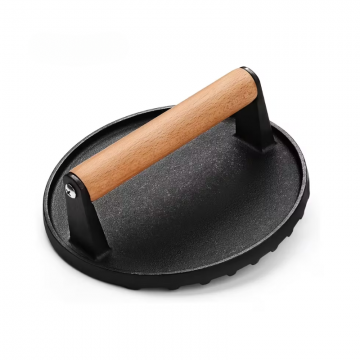 Βαρίδι ψησίματος κρέατος στρογγυλό με ξύλινη λαβή Φ18cm