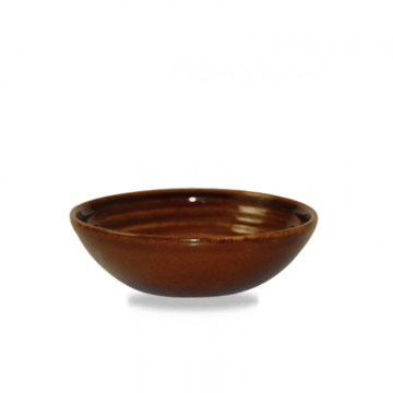 Μπωλ Ripple - Ντιπ Πορσελάνης Churchill 11,3x3,5εκ Stonecast Ripple Cinnamon - σετ 10 τεμαχίων