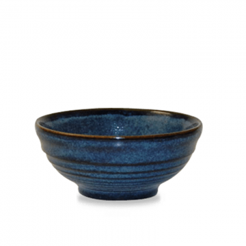 Μπωλ Ripple - Ντιπ Πορσελάνης Churchill 10,4x4,9εκ Stonecast Ripple Sapphire - σετ 6 τεμαχίων