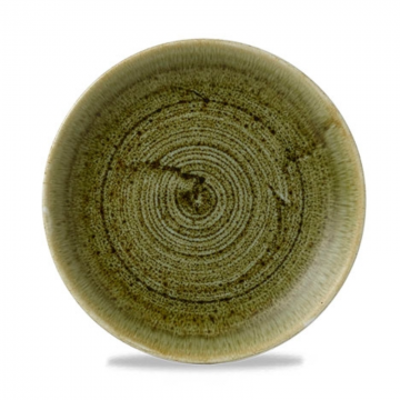 Πιάτο Ρηχό Πορσελάνης Churchill 26εκ Stonecast Plume Olive - σετ 7 τεμαχίων