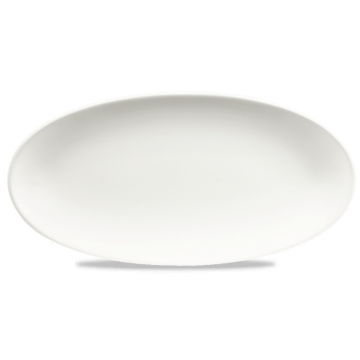 Πιατέλα Οβάλ Πορσελάνης Churchill 34,7x17,3εκ Chef Plate White -  σετ 6 τεμαχίων