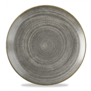 Πιάτο Ρηχό Πορσελάνης Churchill 28,8εκ Stonecast Raw Black - σετ 4 τεμαχίων