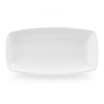 Πιατέλα Ορθογώνια Πορσελάνης Churchill 29,5x14εκ X Squared White - σετ 12 τεμαχίων