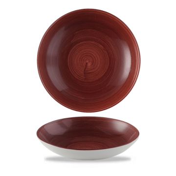 Πιάτο Βαθύ - Μπωλ Πορσελάνης Churchill 24,8εκ Stonecast Patina Red rust - σετ 11 τεμαχίων