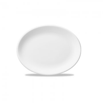 Πιατέλα Οβάλ Πορσελάνης Churchill 20,3εκ White -  σετ 6 τεμαχίων