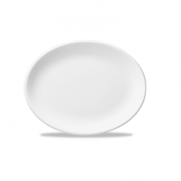 Πιατέλα Οβάλ Πορσελάνης Churchill 23εκ White -  σετ 6 τεμαχίων
