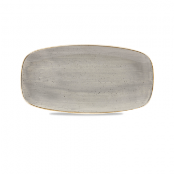 Πιατέλα Ρηχή Ορθογώνια Πορσελάνης Churchill 26,9x12,7εκ Stonecast Peppercorn Grey