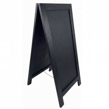 Ξύλινος Πίνακας κιμωλίας βαρέως τύπου 17kg 65x140εκ διπλής όψης μαύρος