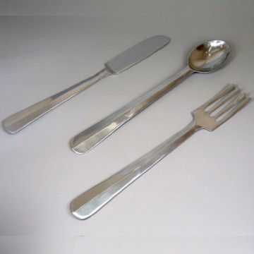 ΜΑΧΑΙΡΙ ΠΙΡΟΥΝΙ ΚΑΙ ΚΟΥΤΑΛΙ ΑΛΟΥΜΙΝΙΟΥ ΔΙΑΚΟΣΜΗΤΙΚΑ 80εκ