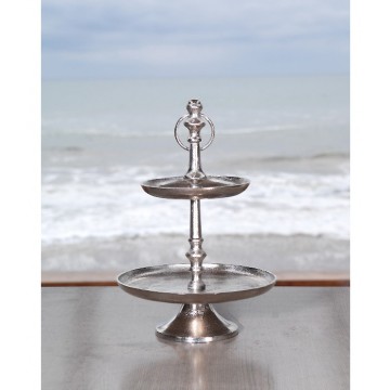 ΕΤΑΖΕΡΑ ΑΛΟΥΜΙΝΙΟΥ 2 ΕΠΙΠΕΔΩΝ 38εκ(Υ) Φ25εκ