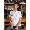 Μπλούζα polo λευκή γυναικεία "Passion for Pastry" 100% βαμβάκι