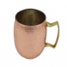 ΣΦΥΡΗΛΑΤΟ ΧΑΛΚΙΝΟ ΚΥΠΕΛΛΟ COCKTAIL ΜΕ ΧΕΡΙ 700ml KARNI