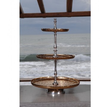 ΕΤΑΖΕΡΑ ΧΡΥΣΗ ΑΝΑΓΛΥΦΗ 3ΕΠΙΕΠΕΔΩΝ ΣΤΡΟΓΓΥΛΗ Υ70εκ