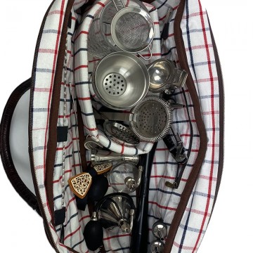 Τσάντα barman 100% δέρμα μπορντώ χρώμα γεμάτη