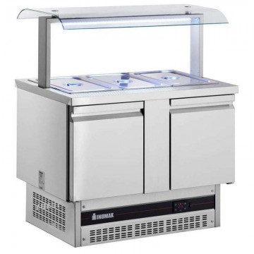 Ψυγείο συντήρησης σαλατών με βιτρίνα 1080x700x1300 Inomak BRV7300 Boletus