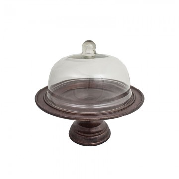 Εταζέρα-Τουρτιέρα Γλυκών Αλουμινίου Σε Χρώμα Χάλκινο Υ34 Φ35εκ