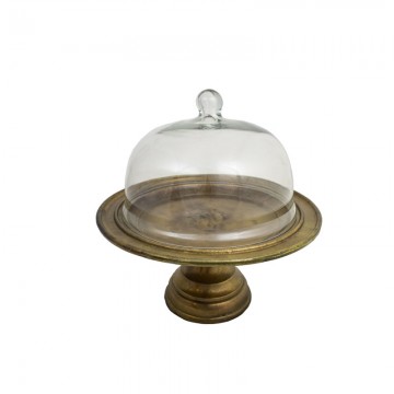 Εταζέρα-Τουρτιέρα Γλυκών Αλουμινίου Σε Χρώμα Μπρούτζου  Υ34 Φ35εκ