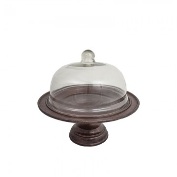 Εταζέρα-Τουρτιέρα Γλυκών Αλουμινίου Σε Χρώμα Xάλκινο Υ28 Φ30εκ