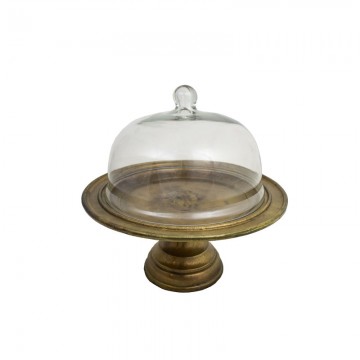 Εταζέρα-Τουρτιέρα Γλυκών Αλουμινίου Σε Χρώμα Μπρούτζου Υ28 Φ30εκ