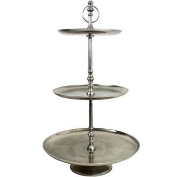 Εταζέρα Αλουμινίου 3 Επιπέδων 73.5εκ(Υ) , Φ43εκ