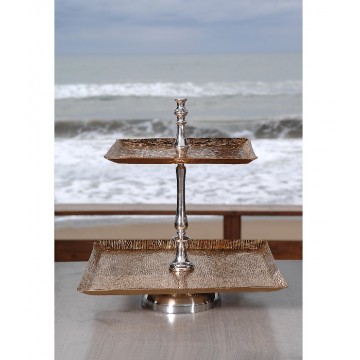 ΣΤΑΝΤ ΑΛΟΥΜΙΝΙΟΥ 2ΕΠΙΠΕΔΩΝ ΣΕ ΧΡΥΣΟ ΧΡΩΜΑ Υ44εκ