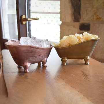 Σετ 2 Σαμπανιέρες Αλουμινίου Ρετρό Μπρούτζινο Χρώμα & Χάλκινο Χρώμα 20x10εκ