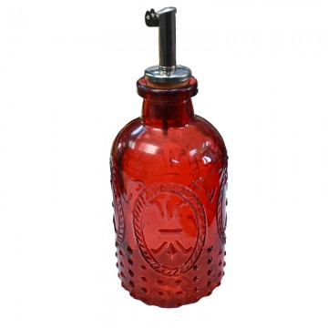 Dash Bottle Γυάλινο Με Πώμα Σε Κόκκινο Χρώμα 250ml